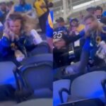 Rams-Fan-Ridiculed-After-Trying-Sneaky-Kick-on-Female-Lions-Fan-1200x800