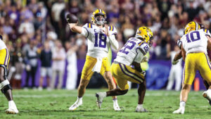 LSUFootballVsTexasAM2025_GarrettNussmeier1_JMailhes
