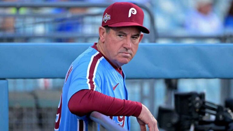 Phillies-manager-Rob-Thomson-looks-on