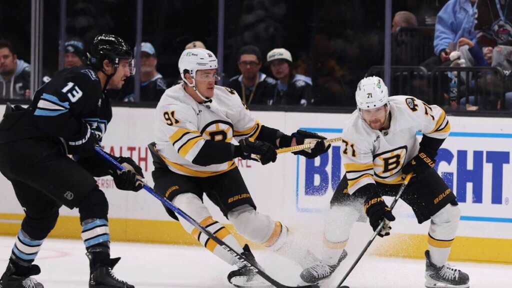 Viktor-Arvidsson-and-Nikita-Zadorov-in-action-for-Bruins