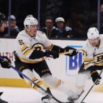 Viktor-Arvidsson-and-Nikita-Zadorov-in-action-for-Bruins